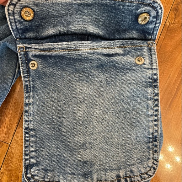 SO Women’s Blue High Waist Mom Jean Denim Cargo Joggers Size 5/27 - Picture 10 of 10